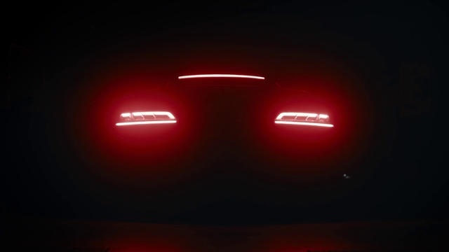 Video Reference: Red, Automotive lighting, Light, Neon, Lighting, Font, Automotive tail & brake light, Automotive design, Headlamp, Darkness