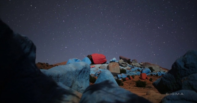 Video Reference: Sky, Night, Atmosphere, Astronomical object, Star, Space, Rock, Landscape, Winter, Geological phenomenon