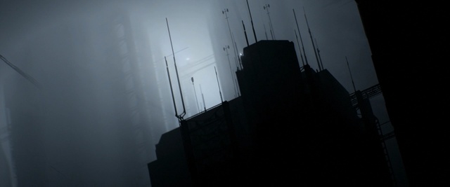 Video Reference: black, darkness, light, sky, atmosphere, architecture, black and white, night, fog, reflection