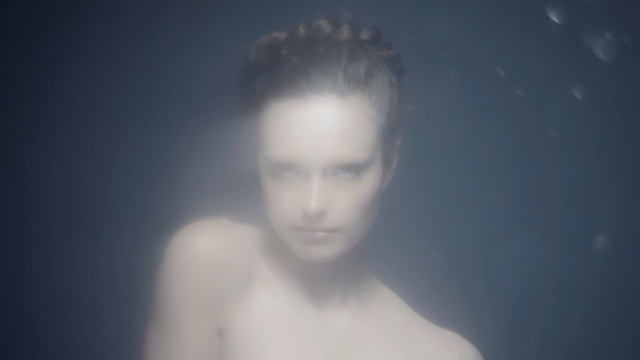 Video Reference: blue, face, photograph, beauty, sky, nose, atmosphere, head, portrait, girl, Person