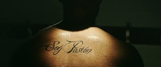 Video Reference: Font, Text, Calligraphy, Neck, Hand, Tattoo, Human body, Finger, Chest, Art