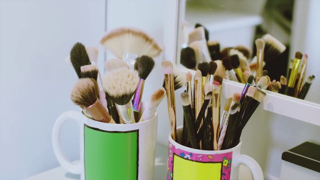 Video Reference: Brush, Plant, Flowerpot, Room, Houseplant, Flower, Makeup brushes, Tool