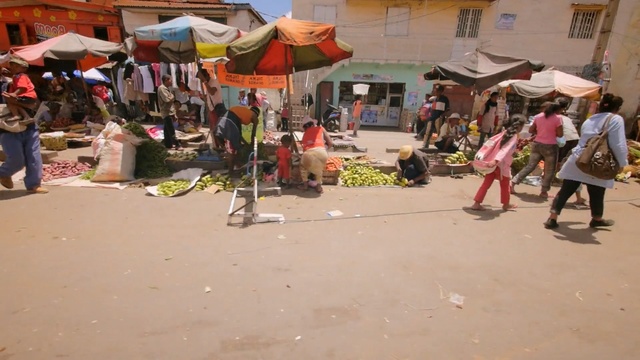 Video Reference: Marketplace, Market, Public space, Town, Human settlement, Bazaar, Street, City, Pedestrian, Stall, Person