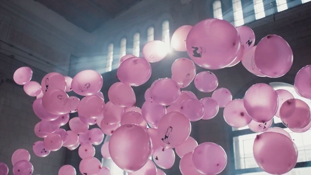 Video Reference: Pink, Balloon, Party supply, Circle, Magenta, Ceiling