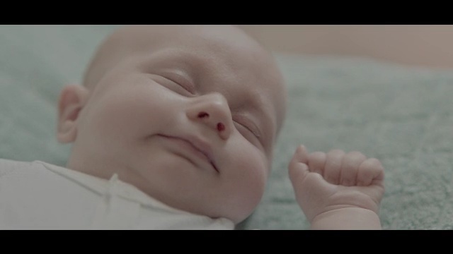 Video Reference: face, infant, skin, child, nose, cheek, head, mouth, forehead, close up
