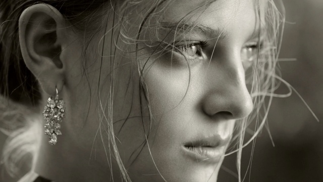 Video Reference: Face, Hair, Photograph, Nose, Facial expression, Eyebrow, Ear, Monochrome, Cheek, Close-up