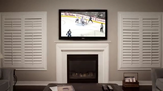 Video Reference: room, interior design, hearth, fireplace, home, multimedia, living room, furniture, window, flat panel display