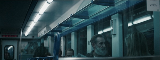 Video Reference: public transport, glass, darkness, technology, rapid transit, window, passenger, Person