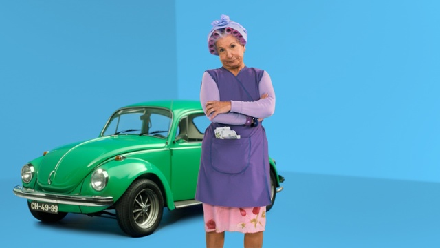 Video Reference: car, motor vehicle, green, vehicle, pink, automotive design, vintage car, volkswagen beetle, fun, vehicle door