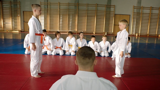 Video Reference: Karate, Shidokan, Martial arts uniform, Dobok, Martial arts, Photograph, Japanese martial arts, Kung fu, Social group, Daitō-ryū aiki-jūjutsu