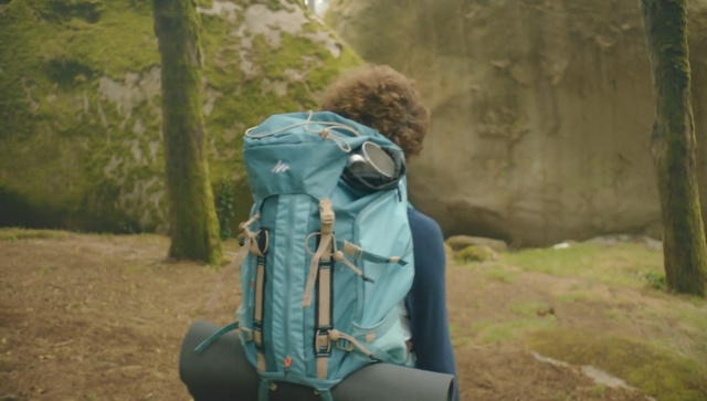 Video Reference: backpack, outdoors, bag, outdoor, man, woods, forest