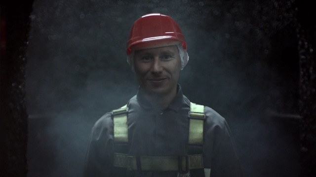 Video Reference: military uniform, uniform, clothing, covering, consumer goods, man, worker, male, hat, job, construction, helmet, work, occupation, contractor, engineer, commodity, person, foreman