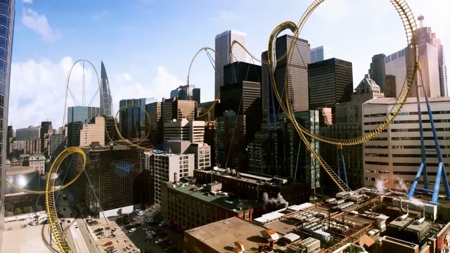 Video Reference: urban area, city, metropolis, metropolitan area, cityscape, skyscraper, skyline, downtown, building, tower block