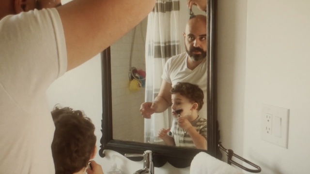 Video Reference: Hair, Hairstyle, Fun, Reflection, Mirror, Room, Person