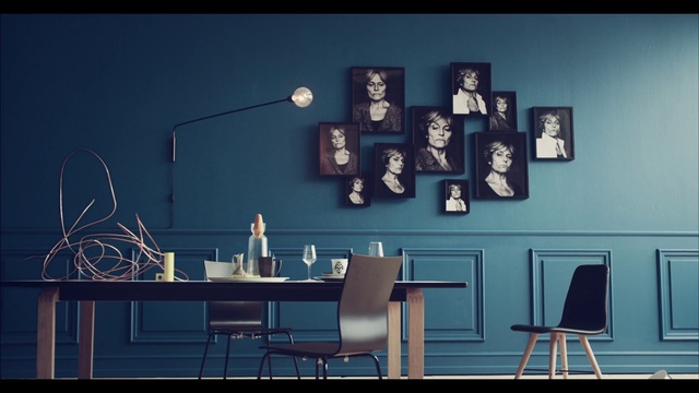 Video Reference: Room, Furniture, Wall, Table, Interior design, Font, Photography, Chair, Still life photography, Art