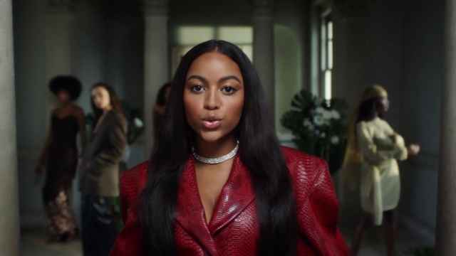 Video Reference: Lip, Hairstyle, Eyebrow, Lipstick, Eyelash, Flash photography, Fashion design, Black hair, Necklace, Body jewelry