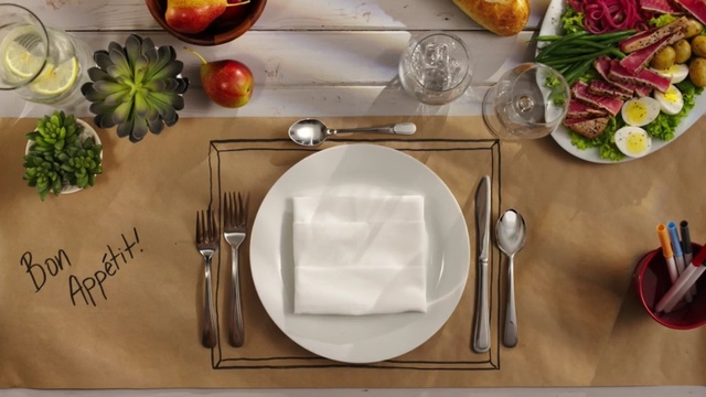 Video Reference: Food, Dishware, Platter, Plate, Cuisine, Dish, Cutting board, Tableware, À la carte food, Table