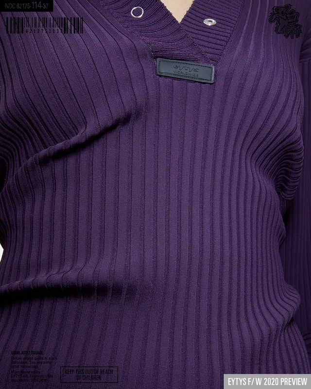 Video Reference: Clothing, Purple, Violet, Sleeve, Magenta, Outerwear, Sweater, T-shirt, Button, Collar