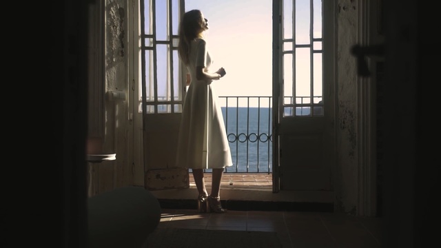 Video Reference: Dress, Standing, Window, Fashion, Sunlight, Room, Daylighting, Architecture, Photography, Shadow