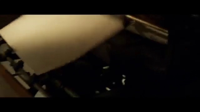 Video Reference: Black, Darkness, Light, Lighting, Office equipment, Ceiling, Close-up, Photography, Typewriter, Font