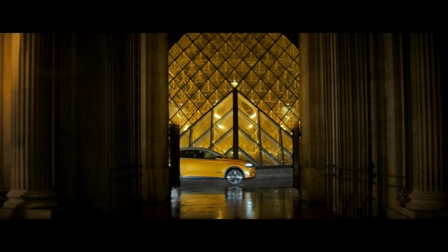 Video Reference: yellow, darkness, light, architecture, structure, lighting, night, symmetry, window, reflection