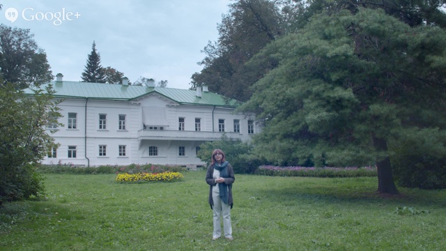 Video Reference: property, estate, tree, house, grass, mansion, land lot, home, rural area, manor house, Person