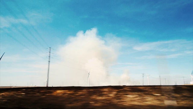 Video Reference: Sky, Cloud, Daytime, Atmosphere, Horizon, Cumulus, Road, Infrastructure, Landscape, Sunlight