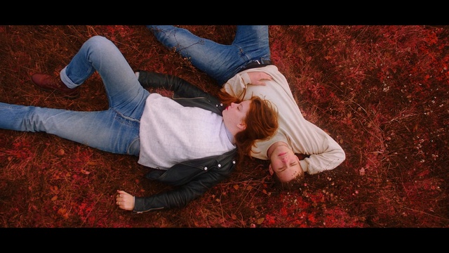 Video Reference: red, blue, photograph, girl, sitting, fun, emotion, snapshot, leg, photography, Person