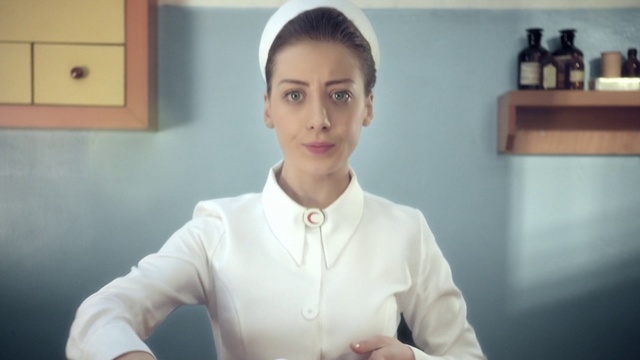 Video Reference: White-collar worker, Neck, Smile, Gesture