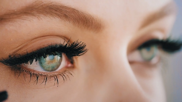 Video Reference: eyebrow, make, eye, close, makeup, skin, eyelashes, look, face, human, fashion, vision, see