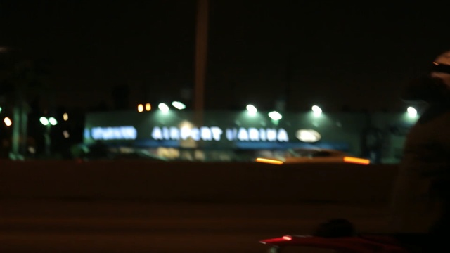 Video Reference: Night, Black, Darkness, Street light, Lighting, Light, Sky, Mode of transport, Midnight, Metropolitan area