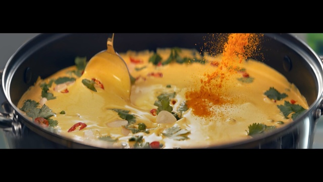Video Reference: Dish, Food, Cuisine, Ingredient, Recipe, Yellow curry, Produce, Soup, Curry, Tom kha kai