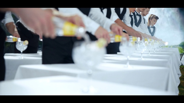Video Reference: Bartender, Rehearsal dinner, Table, Waiting staff, Restaurant