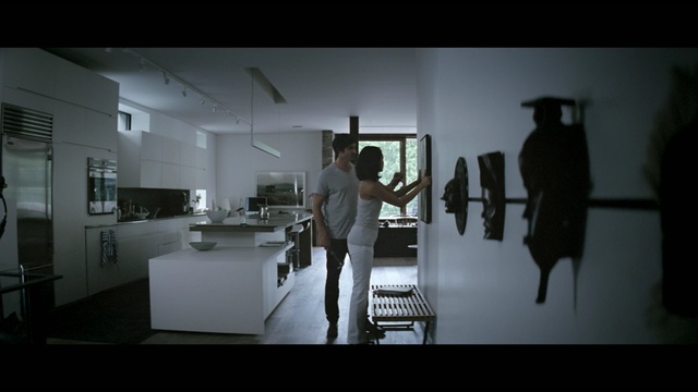 Video Reference: darkness, interior design, Person