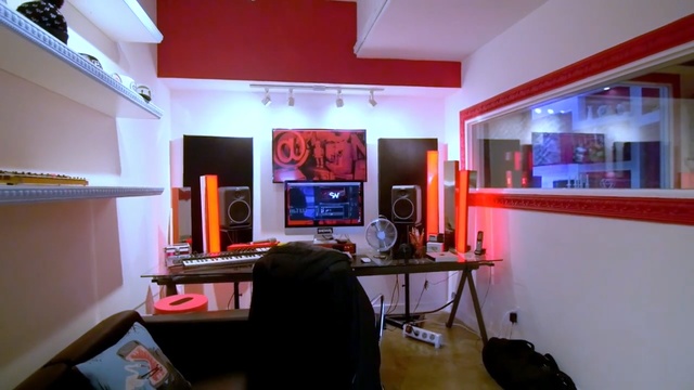 Video Reference: room, interior design, loft, furniture, living room, apartment, Person