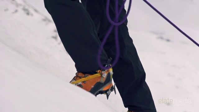 Video Reference: Snow, Ice climbing, Footwear, Adventure, Recreation, Winter, Snowshoe, Geological phenomenon, Ice, Trousers