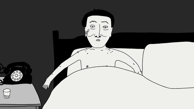 Video Reference: Cartoon, Animated cartoon, Animation, Fictional character, Black-and-white, Illustration, Style, Person