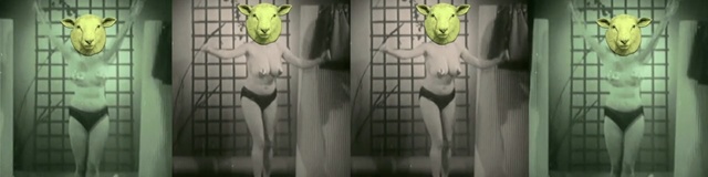 Video Reference: green, glass, structure, window, material, symmetry, prison, font, Person