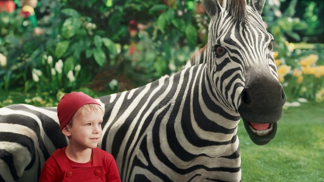 Video Reference: Zebra, Wildlife, Terrestrial animal, Grass, Snout, Organism, Zoo, Adaptation, Plant, Neck, Person