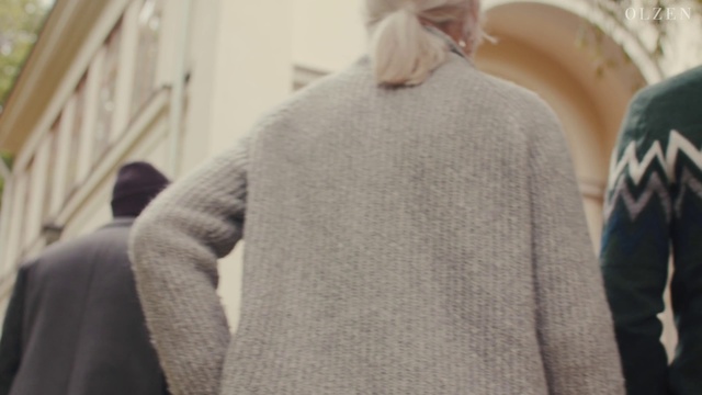 Video Reference: Clothing, Outerwear, Sweater, Shoulder, Wool, Sleeve, Neck, Cardigan, Top, Fur