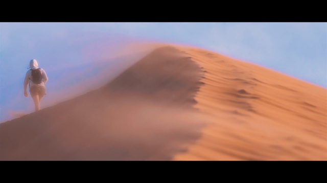 Video Reference: sky, erg, desert, singing sand, sand, ecosystem, dune, cloud, sahara, aeolian landform