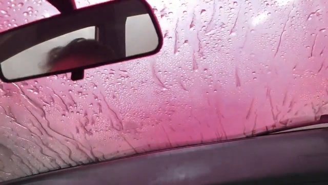 Video Reference: Pink, Vehicle door, Automotive exterior, Windshield, Glass, Tints and shades, Auto part, Automotive window part, Material property, Windscreen wiper