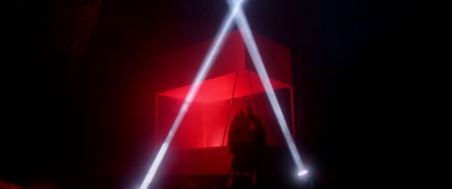 Video Reference: Red, Light, Technology, Visual effect lighting, Laser, Lens flare, Darkness