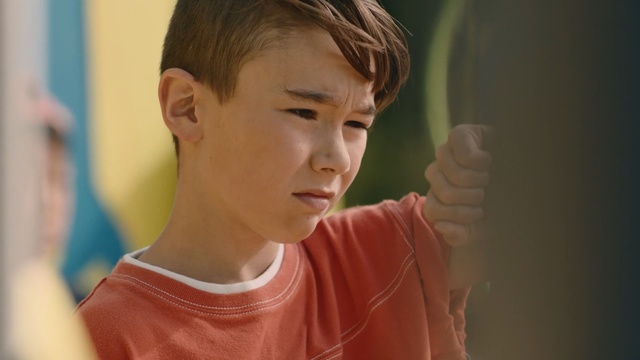 Video Reference: Face, Chin, Nose, Forehead, Male, Cheek, Neck, Jaw, Child, Ear, Person