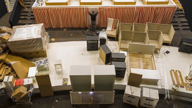 Video Reference: Furniture, Chair, Architecture, Room, Design, Interior design, Table, Building, Floor, Wood, Person