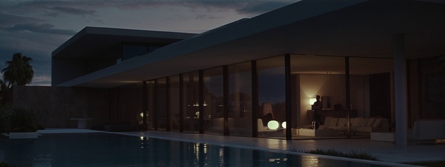 Video Reference: Property, Architecture, House, Lighting, Home, Building, Swimming pool, Real estate, Night, Reflection