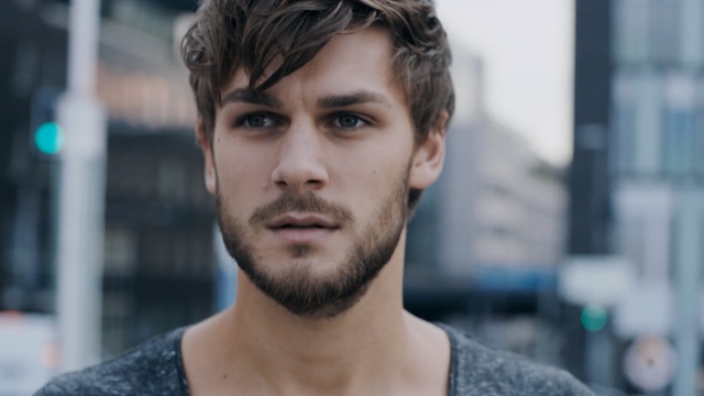 Video Reference: hair, facial hair, man, beard, hairstyle, chin, Person