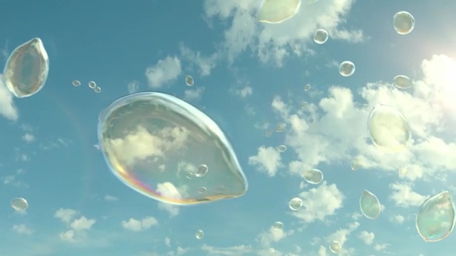 Video Reference: Sky, Daytime, Atmosphere, Water, Organism, Cloud, Space, Sunlight, Liquid bubble, Moon