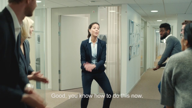 Video Reference: Event, White-collar worker, Suit, Room, Photography, Conversation, Gesture, Formal wear