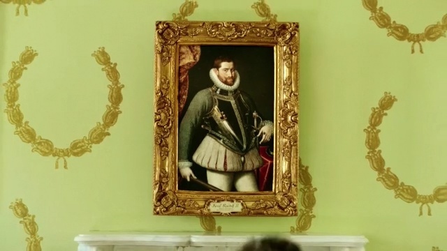 Video Reference: religion, picture frame, wall, art, decor, Person